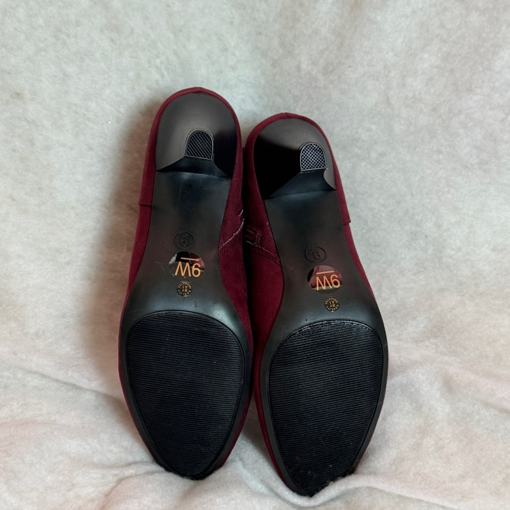 East 5th‎ Burgundy/Wine Suede Womens Half Boot w/Memory Foam  - Size 9W - NWT - Picture 7 of 9